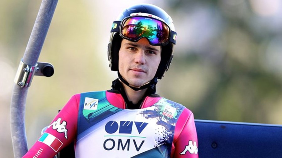 Davide Bresadola atleta azzurro di salto con gli sci in coppa del mondo 2017