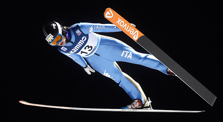 Manuela Malsiner atleta azzura di salto con gli sci oro ai Mondiali juniores 2017 italia