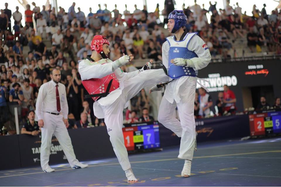 taekwondo grand prix roma 2018 roberto botta toni kanaet categoria -80 kg maschile italia croazia