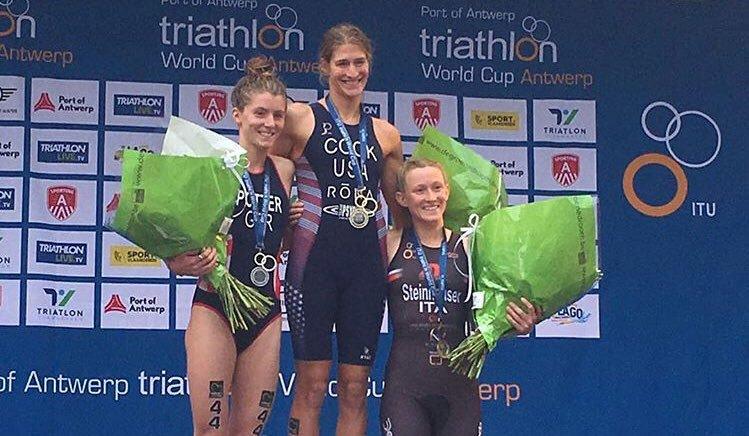 triathlon coppa del mondo 2018 anversa verena steinhauser bronzo italia terzo posto world cup 2018 italy