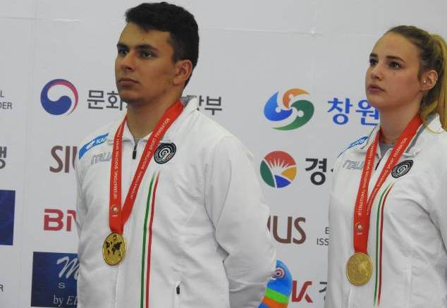Suppini e Benetti oro ai Mondiali di Changwon (phot credit: uits.it)