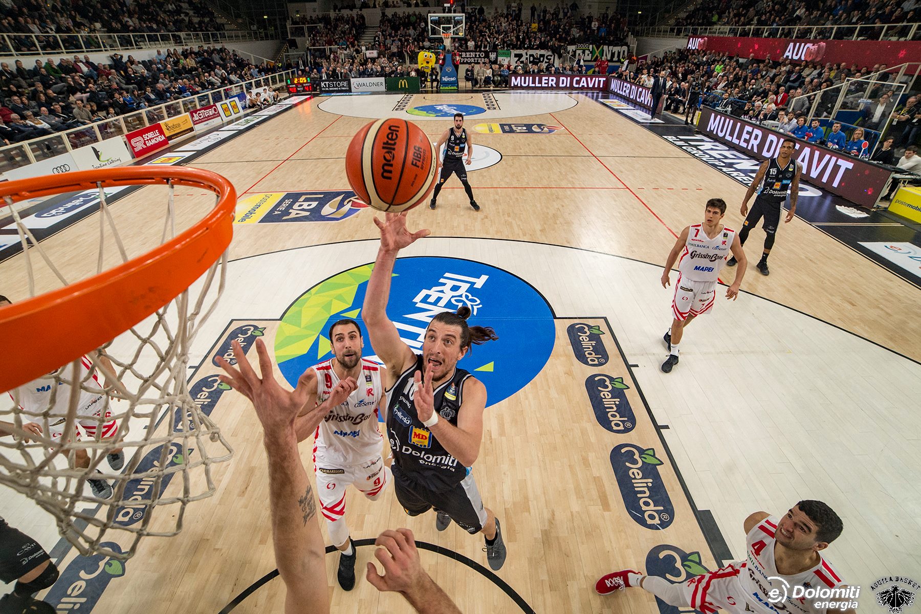 Basket serie A1: Trento torna a vincere contro Reggio