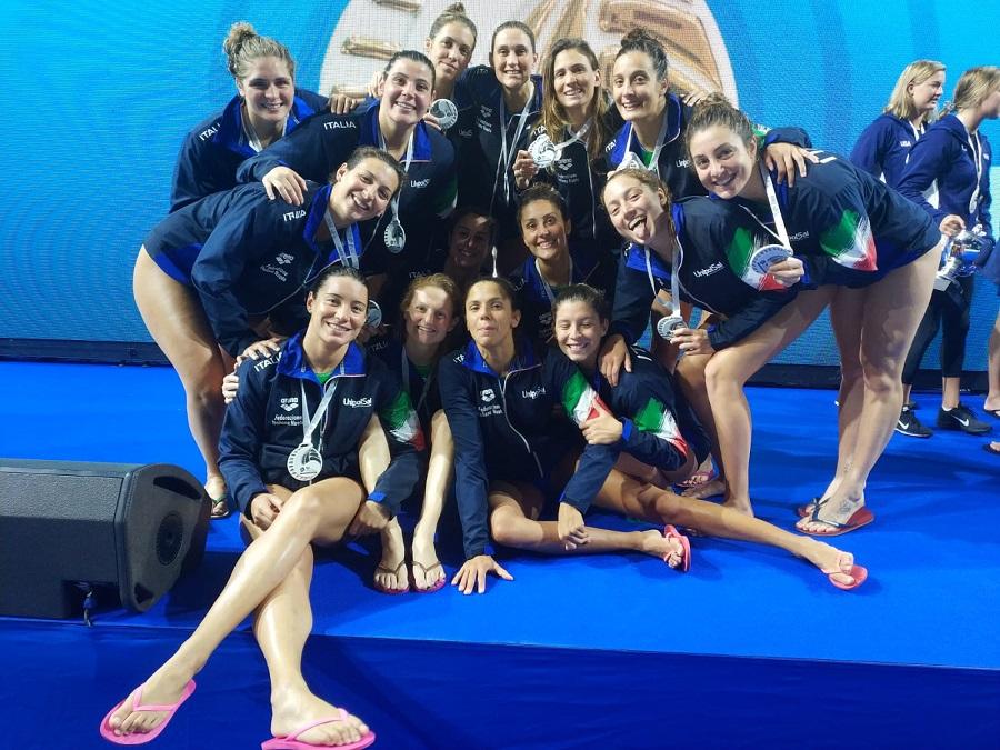 pallanuoto femminile superfinal world league 2019 italia argento setterosa 7rosa italy waterpolo super final world league 2019 women budapest duna arena silver medal
