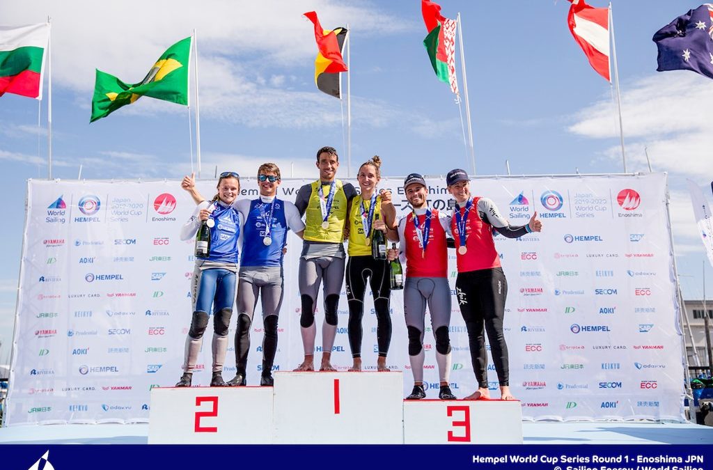 Ruggero Tita & Caterina Banti sul podio di Enoshima per le World Cup Series di Vela