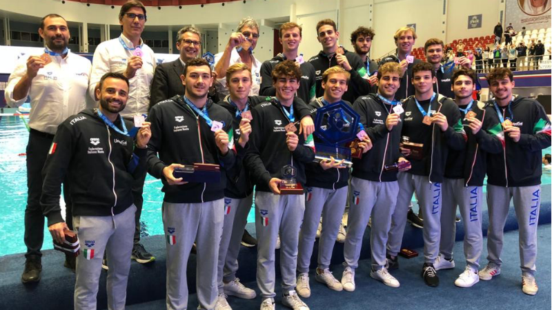 pallanuoto maschile mondiali U20 2019 italia bronzo italy waterpolo world under 20 championships kuwait campionato del mondo under 20 2019 azzurrini bronze medal