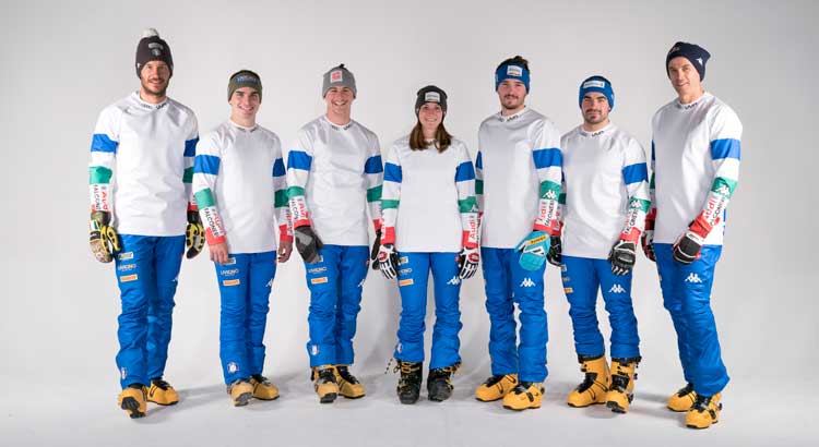 La squadra azzurra di snowboard