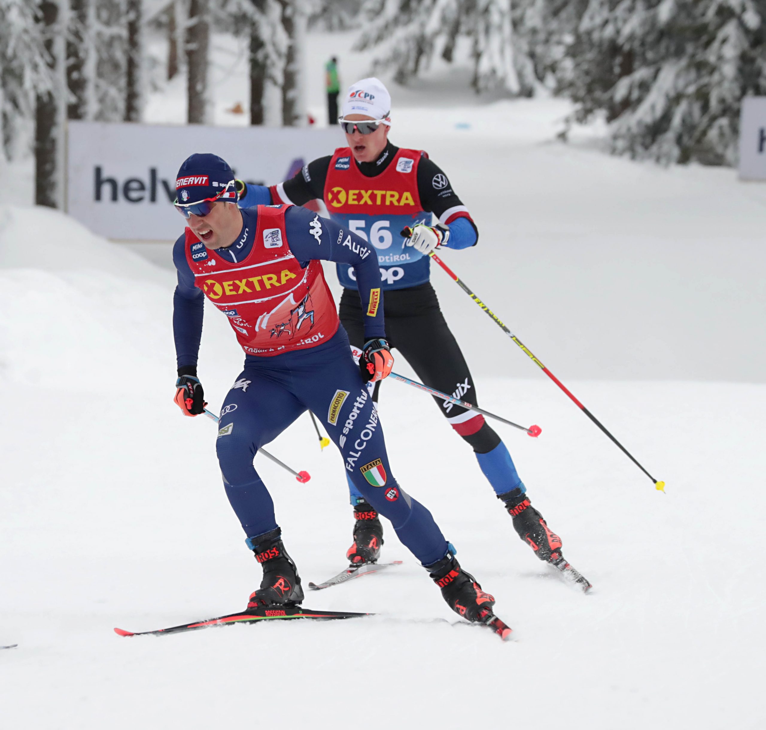 Federico Pellegrino nella tappa odierna del Tour de Ski 2021