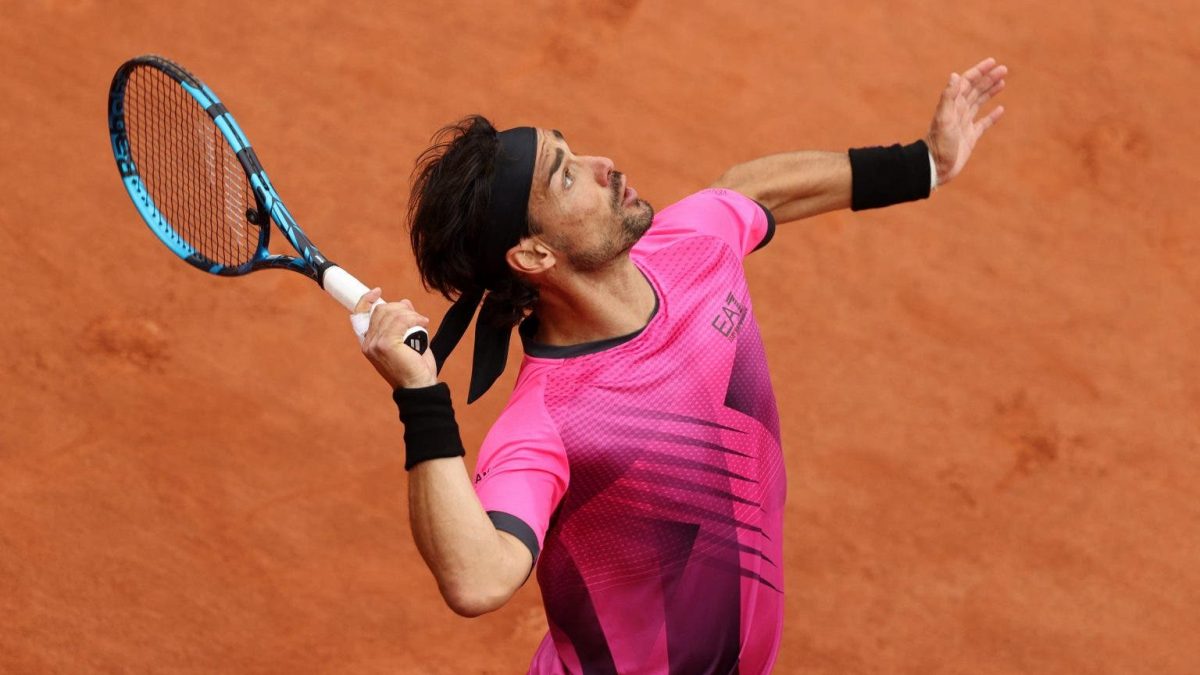 Fabio Fognini al Roland Garros