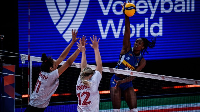 VNL 2021: Italia vs Canada 3-0 FONTE: facebook.com/FederazioneItalianaPallavolo