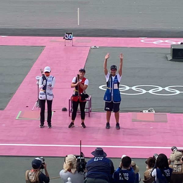 olimpiadi tiro a volo diana bacosi argento tokyo 2020 silver medal italia italy olympics skeet shooting