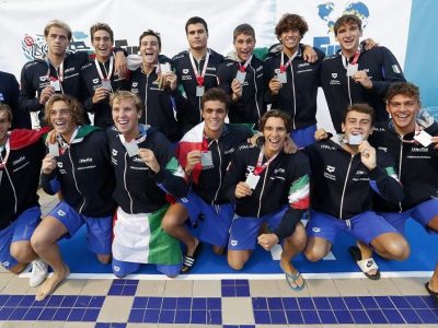 pallanuoto maschile mondiali U20 2021 italia argento italy mondiali under 20 waterpolo silver praga