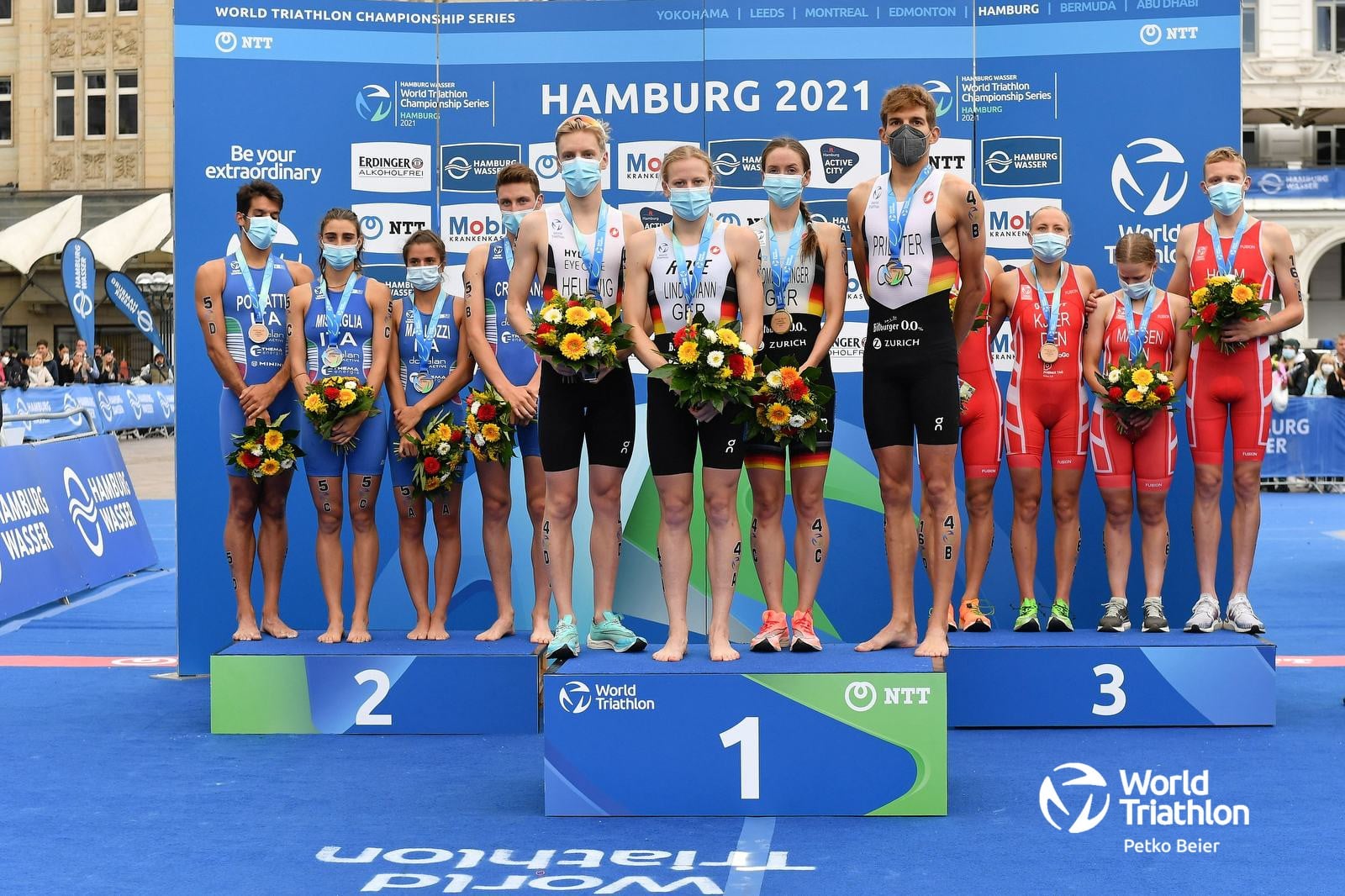 Triathlon World Series 2021 Amburgo 2° posto per la mixed relay AdG