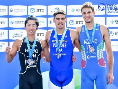 triathlon coppa del mondo 2021 haeundae azzano bronzo nicola azzano world triathlon cup corea del sud south korea terzo posto third place 2021