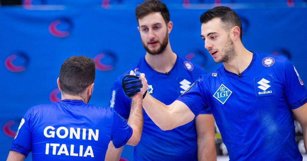 La squadra azzurra agli Europei 2021 di curling