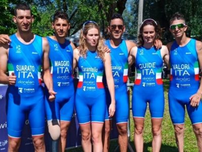 paratriathlon coppa del mondo 2022 besancon italia team italy triathlon paralimpico world cup francesca tarantello giovanni sciaccaluga argento silver