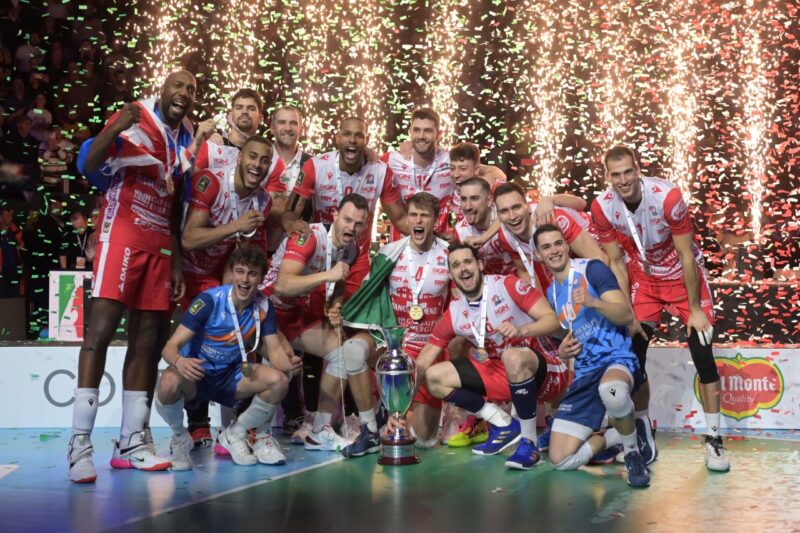 Pallavolo maschile Piacenza vince la Coppa Italia 2023 Azzurri di Gloria