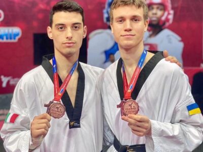 taekwondo president's cup e fujairah open 2023 istanbul antonio gerrone oleksandr chumachenko bronzo bronze categoria -80 kg e -74 kg maschile istanbul
