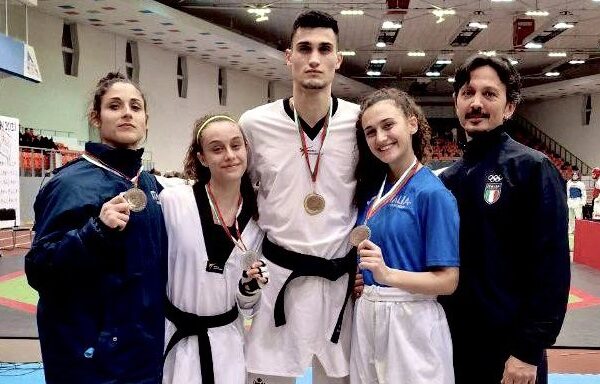taekwondo sofia open 2023 simone alessio oro Elisabetta Ilenia Matonti Giada Al Halwani e Cristina Gaspa argento bronzo italia italy bulgaria