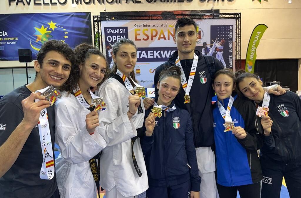 taekwondo spanish open 2023 medaglie italia italy oro argento bronzo gold silver bronze