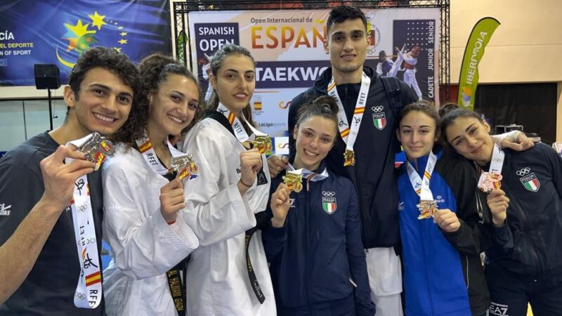 taekwondo spanish open 2023 medaglie italia italy oro argento bronzo gold silver bronze