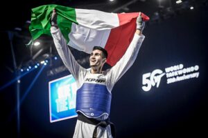 taekwondo mondiali 2023 baku simone alessio oro italia italy world championships categoria -80 kg uomini gold