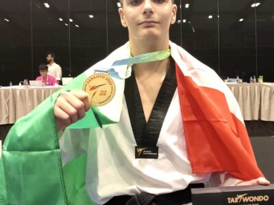 taekwondo mondiali cadetti 2023 gabriele rosato oro italia italy world championships sarajevo gold