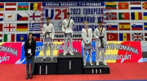 taekwondo europei under 21 2023 teodoro del vecchio argento italia italy european championships U21 silver bucarest 