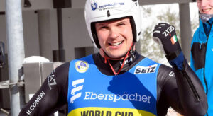 slittino coppa del mondo 2024 winterberg dominik fischnaller secondo posto italia italy luge world cup 2023/2024 second place 