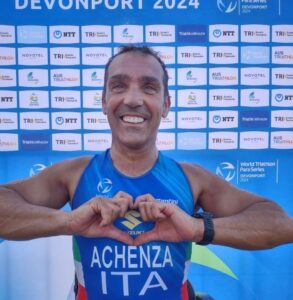 paratriathlon coppa del mondo 2024 devonport giovanni achenza oro gold italia italy triathlon paralimpico paralympics world cup tasmania 