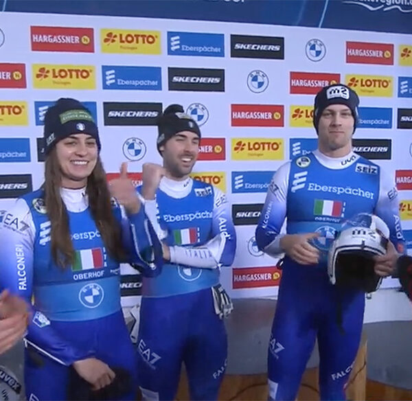 slittino coppa del mondo 2024 oberhof staffetta italiana terzo posto italy luge world cup Verena Hofer, Ivan Nagler/Fabian Melleier, Dominik Fischnaller e Andrea Vötter/Marion Oberhofer