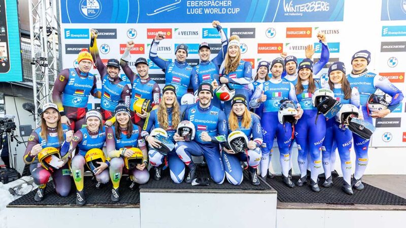 slittino coppa del mondo 2025 europei winterberg italia bronzo italy luge world cup 2024 2025 germany three bronze italy tre bronzi italia