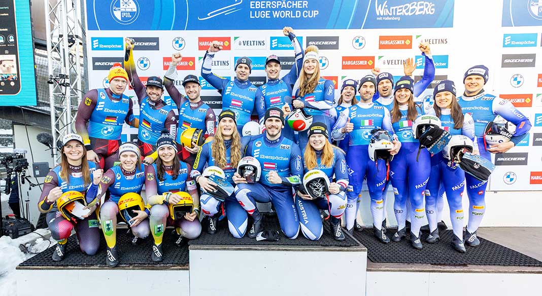 slittino coppa del mondo 2025 europei winterberg italia bronzo italy luge world cup 2024 2025 germany three bronze italy tre bronzi italia